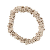 6-pack kit snodd scrunchie beige tunn smal Sidensnodd produktbild