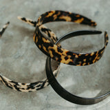 Klassiskt diadem av cellulosaacetat, svart, ljus sköldpadda, mörk sköldpadda