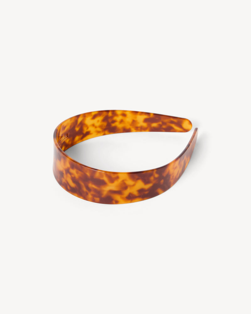 CBK Collection - Breites Azetat-Haarband Bernstein