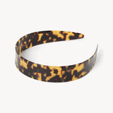 Acetate headband dark tortoiseshell