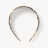 Acetate headband dark tortoiseshell