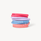 ByBarb Circular Collection Striped Hair Tie 8-pack