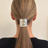 Ponytail cuff silver
