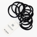 ByBarb Circular Collection Black hårsnodd 10-pack