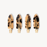 Hair Styling Clips 4-pack Tortoise