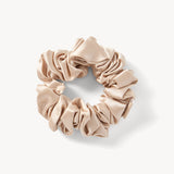 Seiden-Scrunchie Beige