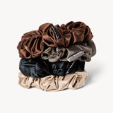 Silk scrunchie dark gray