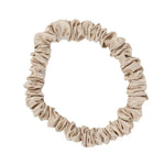 6-pack kit snodd scrunchie beige tunn smal Sidensnodd produktbild