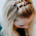 Hårspänne tortoise sköldpadda ljus rak Kay exempel frisyr uppsättning