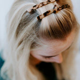 Hårspänne tortoise sköldpadda ljus rak Kay exempel frisyr uppsättning