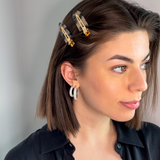 Makeup hair clips 4-pack sköldpadda